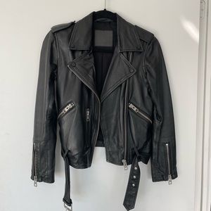 All Saints Iconic Biker Jacket Size US0